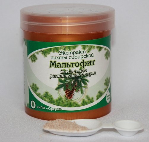 Экстракт пихты сибирской  Мальтофит  на овсяном отваре для профилактики анемии 80 гр