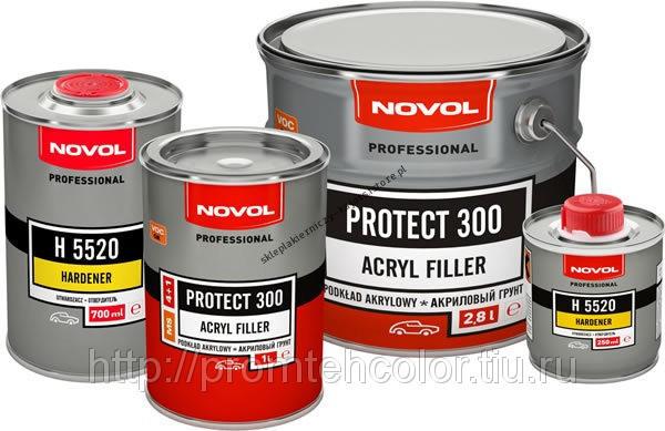 NOVOL Акриловый грунт PROTECT 300 4+1 (1л.)