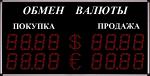 Электронное табло курсов обмена валют
