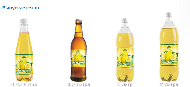 Лимонад производства ПБК Крым