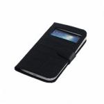 Кожаный чехол для Samsung Galaxy S4 кроко черный