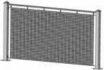 Перильное ограждение СТ-ПО-03 (прессованный настил с ячейкой 33х33 мм)