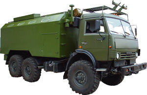 Автомобиль-мастерская по ремонту и обслуживанию бронетанковой техники на шасси КАМАЗ-5350