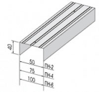 Профиль направляющий для гипсокартона ПН-4 75?40