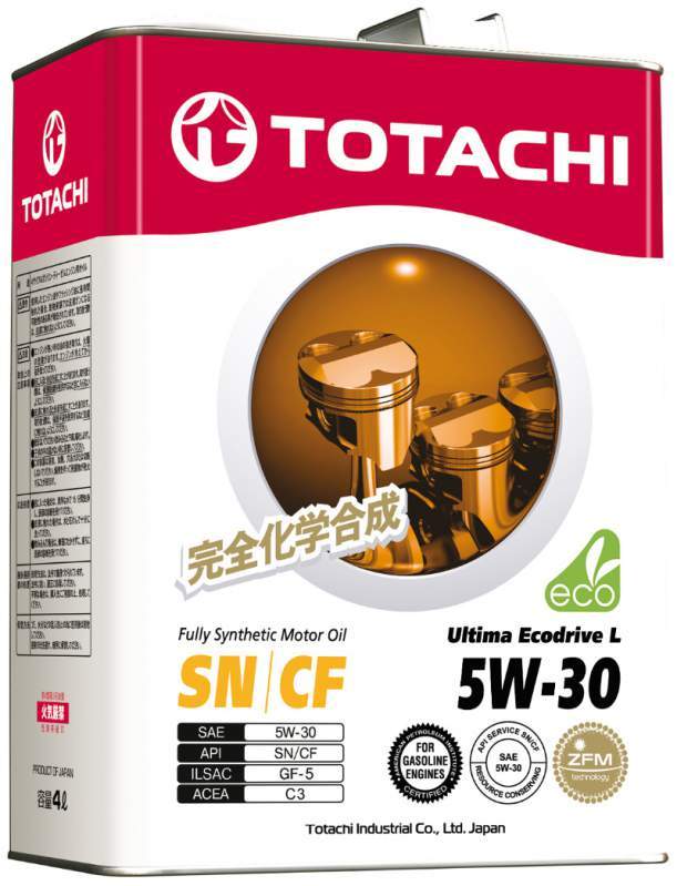 Масла моторные полностью синтетические TOTACHI ULTIMA ECODRIVE L 5W-30