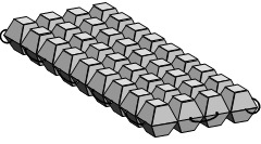 Универсальный гибкий защитный бетонный мат УГЗБМ-105
