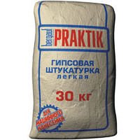 Bergauf PRAKTIK, штукатурка гипсовая легкая, 30кг