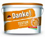 Структурная декоративная штукатурка (короед), модифицированная Silikon-Latex.Danke! Textur