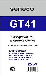 Клей для плитки и керамогранита Seneco GT41.
