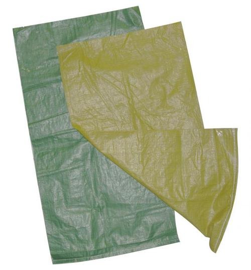 Мешок полипропиленовый для строительного мусора, зеленый.