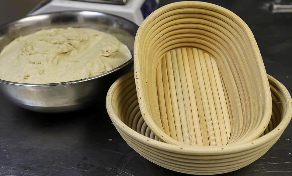 форма для расстойки хлеба из лозы, круглая, 220*80 мм