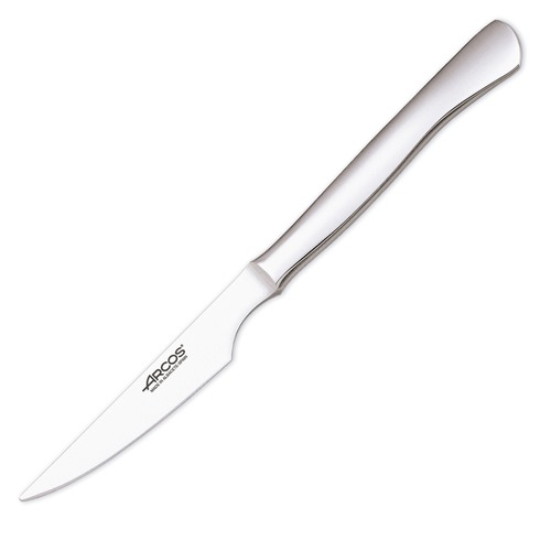 Нож для стейка с гладким лезвием моноблок 11 см, нержавеющая сталь