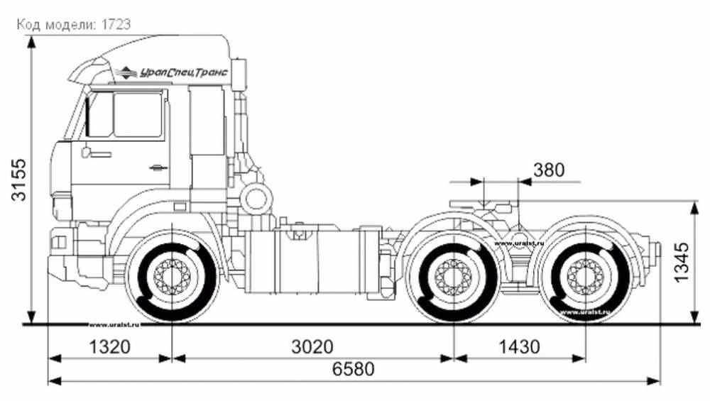 Седельный тягач КАМАЗ - 6460-011-63 Седельный тягач КАМАЗ - 6460-011-63