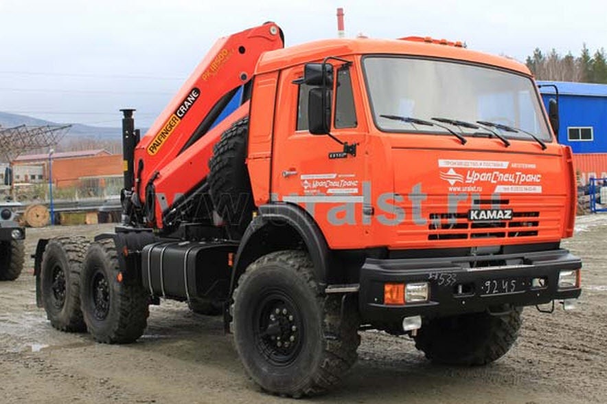 Седельный тягач Камаз 44108-10 с КМУ Palfinger РK-18500А УСТ-54531T Седельный тягач Камаз 44108-10 с КМУ Palfinger РK-18500А УСТ-54531T
