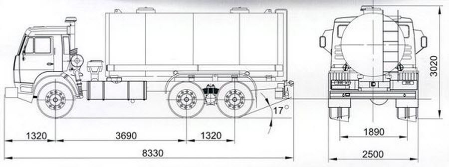 Автоцистерна КАМАЗ 66064-10 Автоцистерна КАМАЗ 66064-10