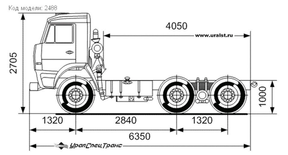Шасси Камаз 65115-1932-97(D3) Шасси Камаз 65115-1932-97(D3)