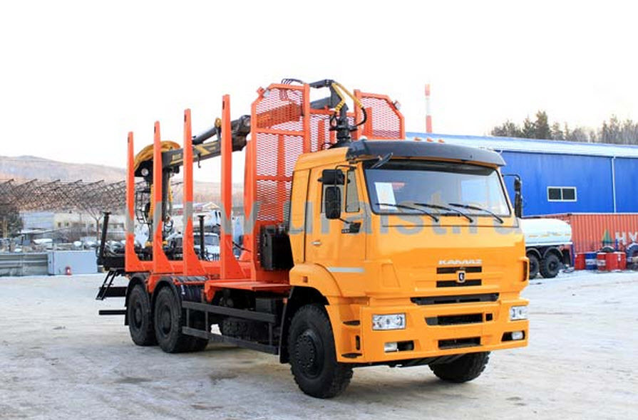Сортиментовоз Камаз 6520 с манипулятором ОМТЛ-97 УСТ 545310 Сортиментовоз Камаз 6520 с манипулятором ОМТЛ-97 УСТ 545310