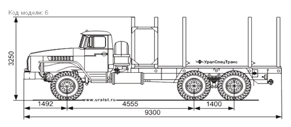 Сортиментовоз Урал 4320 на шасси УРАЛ 4320-1951