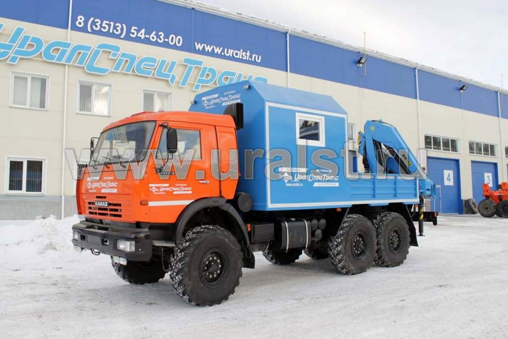 Грузопассажирский автомобиль Камаз ГПА 43118 с КМУ ИМ-150 УСТ-54531 Грузопассажирский автомобиль Камаз ГПА 43118 с КМУ ИМ-150 УСТ-54531
