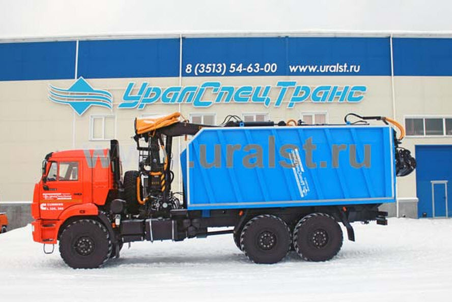 Металловоз Камаз 43118-RB с ГМ ОМТ-97М УСТ-54531 Металловоз Камаз 43118-RB с ГМ ОМТ-97М УСТ-54531