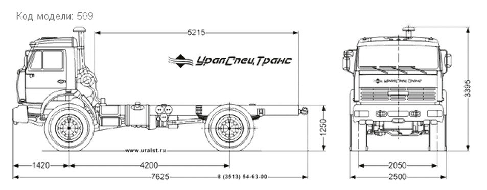 Камаз 4326 чертеж