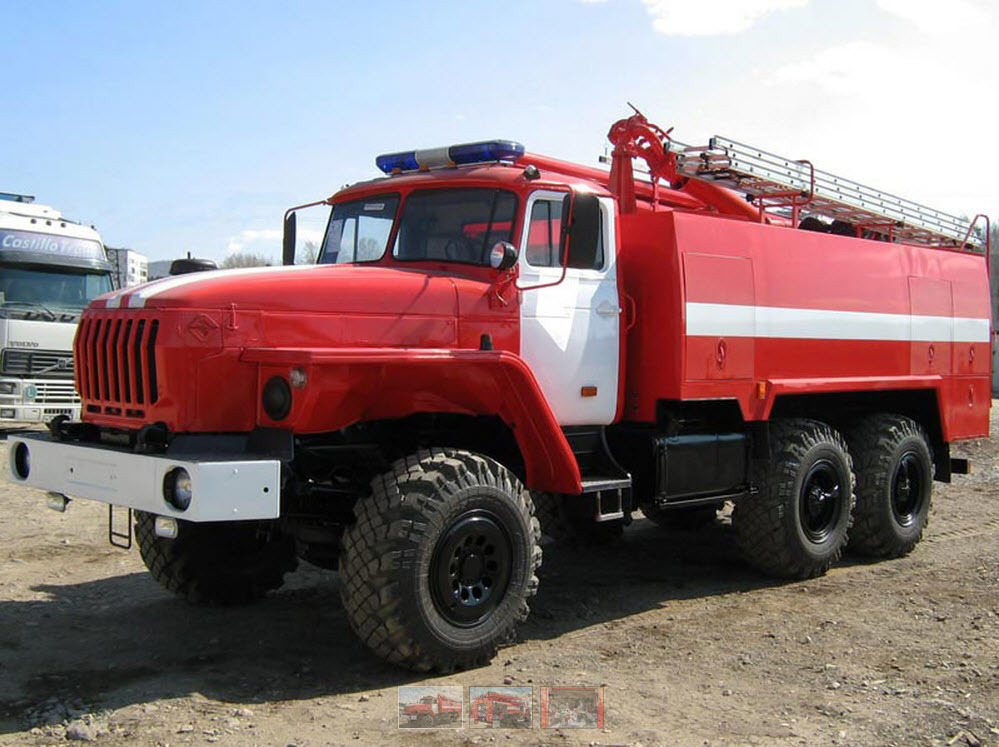 Автоцистерна пожарная АЦП-6/3-40 на шасси Урал 5557 Автоцистерна пожарная АЦП-6/3-40 на шасси Урал 5557