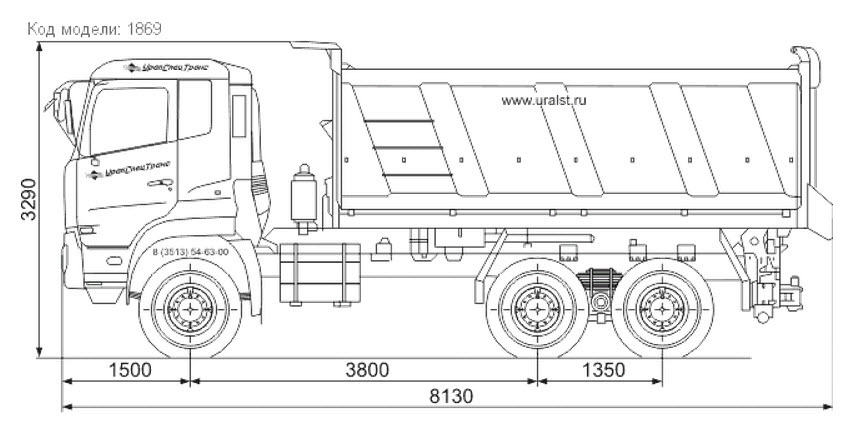 Самосвал DongFeng DFL 65518-10 Самосвал DongFeng DFL 65518-10