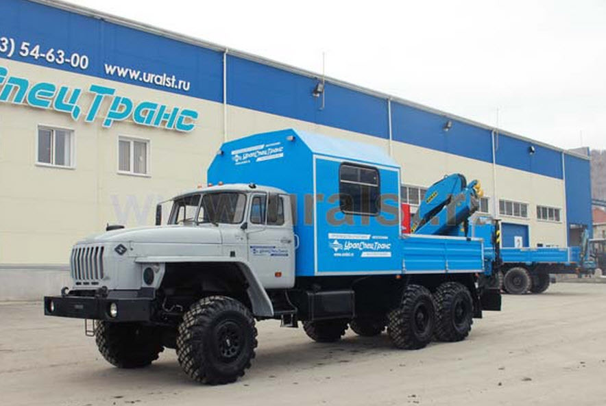 Транспортно-бытовая машина Урал ТБМ 4320 с КМУ ИМ-150 УСТ-54534 Транспортно-бытовая машина Урал ТБМ 4320 с КМУ ИМ-150 УСТ-54534