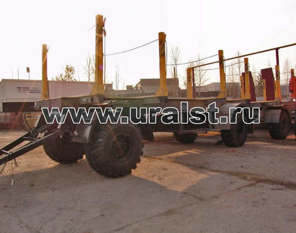 Прицеп сортиментовоз 89662-010 8,7 тн, двухосный, односкатный