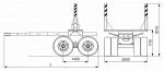 Роспуск лесовозный 9362-010 (14 тн, двухскатный, КРАЗ, МАЗ)