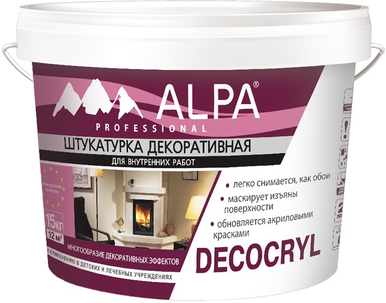 Alpa Decocryl штукатурка декоративная (15 кг)