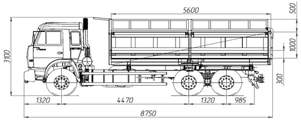 Самосвал КАМАЗ 65115, 20 м3, мод. 637303 (5,0-6) Самосвал КАМАЗ 65115, 20 м3, мод. 637303 (5,0-6)
