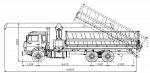 Самосвал мод. 63731A на шасси КамАЗ-65115 с крано-манипуляторной установкой Soosan 736 STD