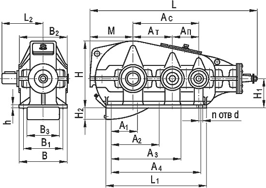 Редукторы КЦ2