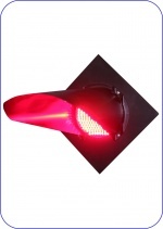 Головка светофорная светодиодная заградительного светофора красная НКМР.676636.047