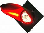 Головка светофорная светодиодная заградительного светофора красная НКМР.676636.047 (Заградительный огонь)