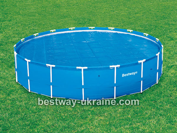 Теплосберегающее покрытие на бассейн 58173 для каркасных бассейнов Bestway (Бествей) диаметром 5,49м