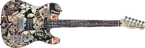 Электрогитара Squier’s OBEY Graphic Telecaster® HS Collage