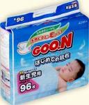 Японские подгузники Goon Newborn до 5кг 96шт.