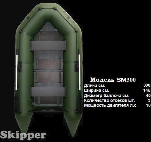 Лодки скоростные надувные Skipper SM300.