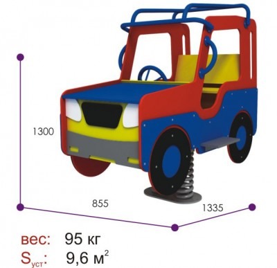 Качели пружинные ДИ-101 качалка Джип-2