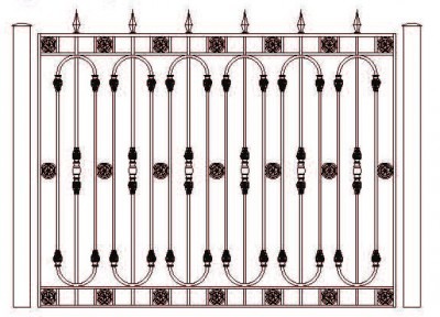 Ограждения кованые ОК-135