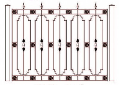 Ограждения кованые ОК-136