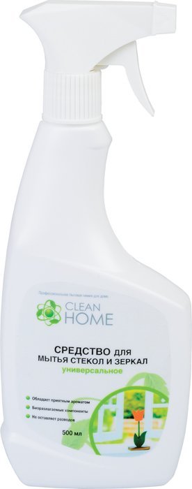 Средство для стекол и зеркал CLEAN HOME