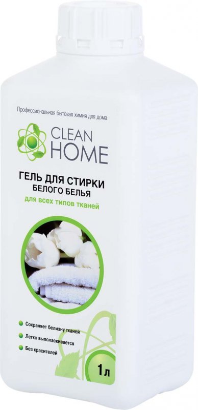 Гель для стирки белого белья CLEAN HOME