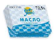 Масло сливочное Янино 185 гр - 72,5%