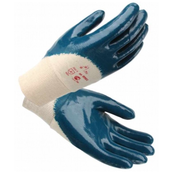 Перчатки бензостойкие синие частичный облив
