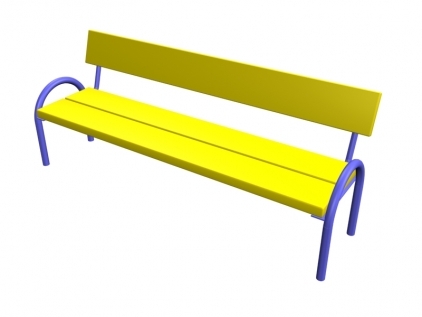 Скамейка детская со спинкой
