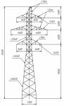 Типовые стальные промежуточно-угловые опоры ВЛ 500 кВ