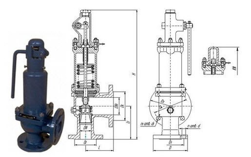 Клапаны предохранительные 17с6нж